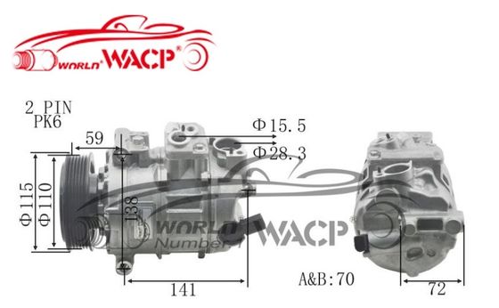 DCP32045 Voertuig 7SEU Verplaatsingscompressor Voor Audi A3 Voor VW Golf WXAD025