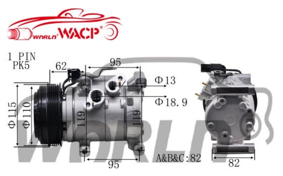 97701B4000 Auto AC-compressor Voor Hyundai I10 Voor Grand Hatback Voor Grand Sedan WXHY036