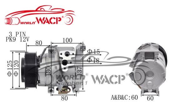 10S15C autoAirconditionercompressor voor Toyota LandCruiser 883206A250/4471908870