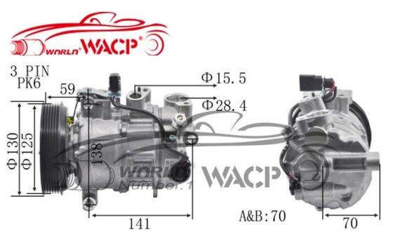 4GD820803M 4GD260805E Automatische luchtcompressor Voor Audi A6/Q7 Voor VW 2.5/3.0 C7PA WXAD033