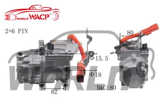 OEM 042200082084 0422000621 Elektrische Auto AC Compressor voor Toyota Prius voor Lexus CT200H 1.8 WXHB004