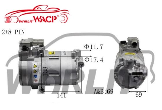 64526998210 Elektrische auto AC-compressor HVCC33 Auto AC-elektrische compressor voor BMW 3/X1/I3 WXHB019