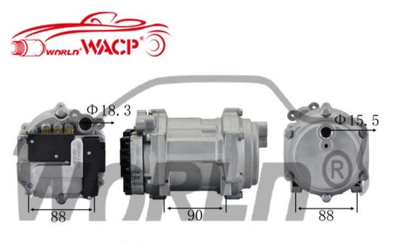Universele elektrische wisselstroomcompressor voor auto-airconditioningonderdelen WXHB055